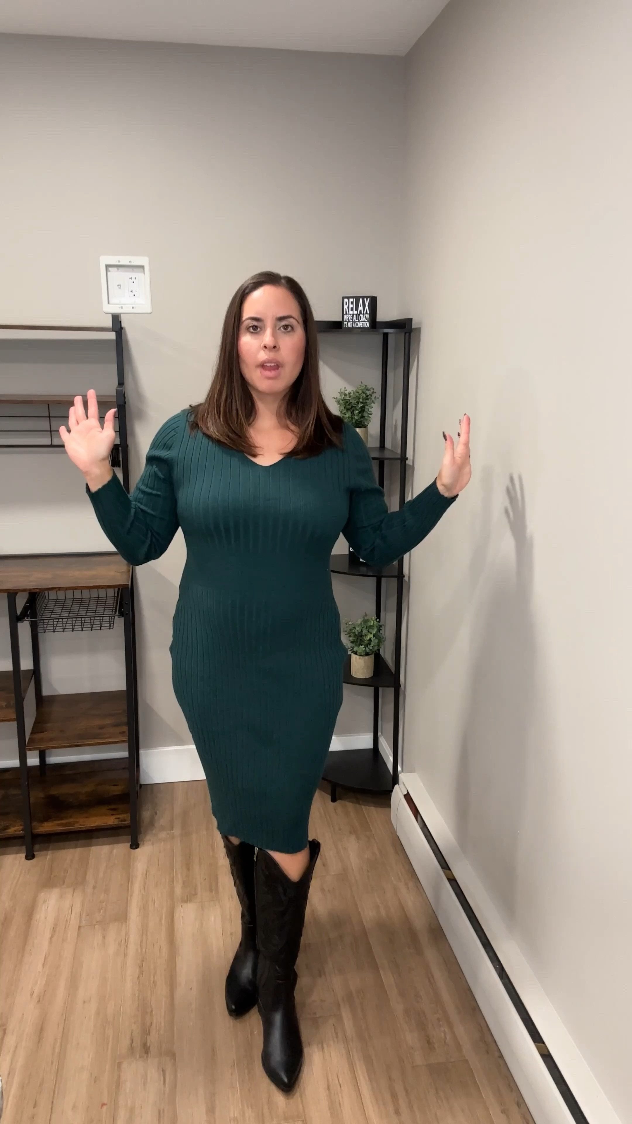 Bodycon fall/winter dresses on my mid size body- both in XLarge

#LTKFindsUnder50 #LTKMidsize #LTKVideo