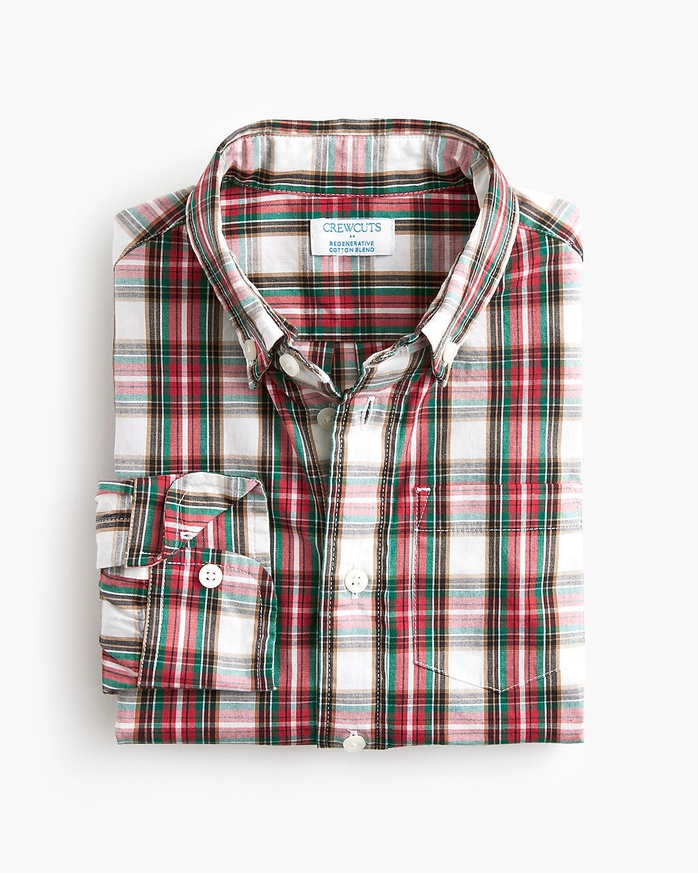 Boys' tartan button-down shirt | J.Crew Factory