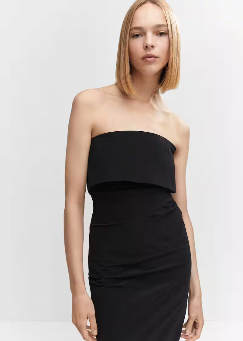 Search: Strapless dress with slit (5) | Mango United Kingdom | MANGO (UK)