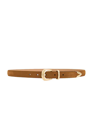B-Low the Belt Leo Suede Belt in Camel & Gold from Revolve.com | Revolve Clothing (Global)