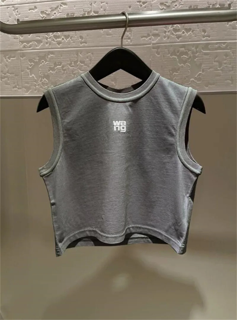 New Fashion Clothing Women T shirt Top Vest Dress Alex-ander -Wang Letter Washed T shirts du pe | DHGate