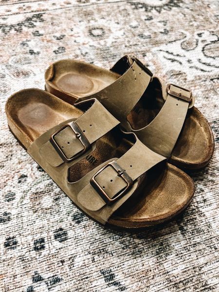 Love my Birkenstocks! They are so comfortable and easy to get in! 
Fashionablylatemom 
CUSHIONAIRE Women's Lane Cork Footbed Sandal With +Comfort,
100% Genuine Suede insoles - forms a perfect contour of the foot after being worn in.
Premium faux leather - With soft lining and adjustable straps
Premium traction design EVA outsole - Long lasting
Cork footbed - very flexible
Platform measures approximately 1.25 inches

#LTKshoecrush #LTKsalealert