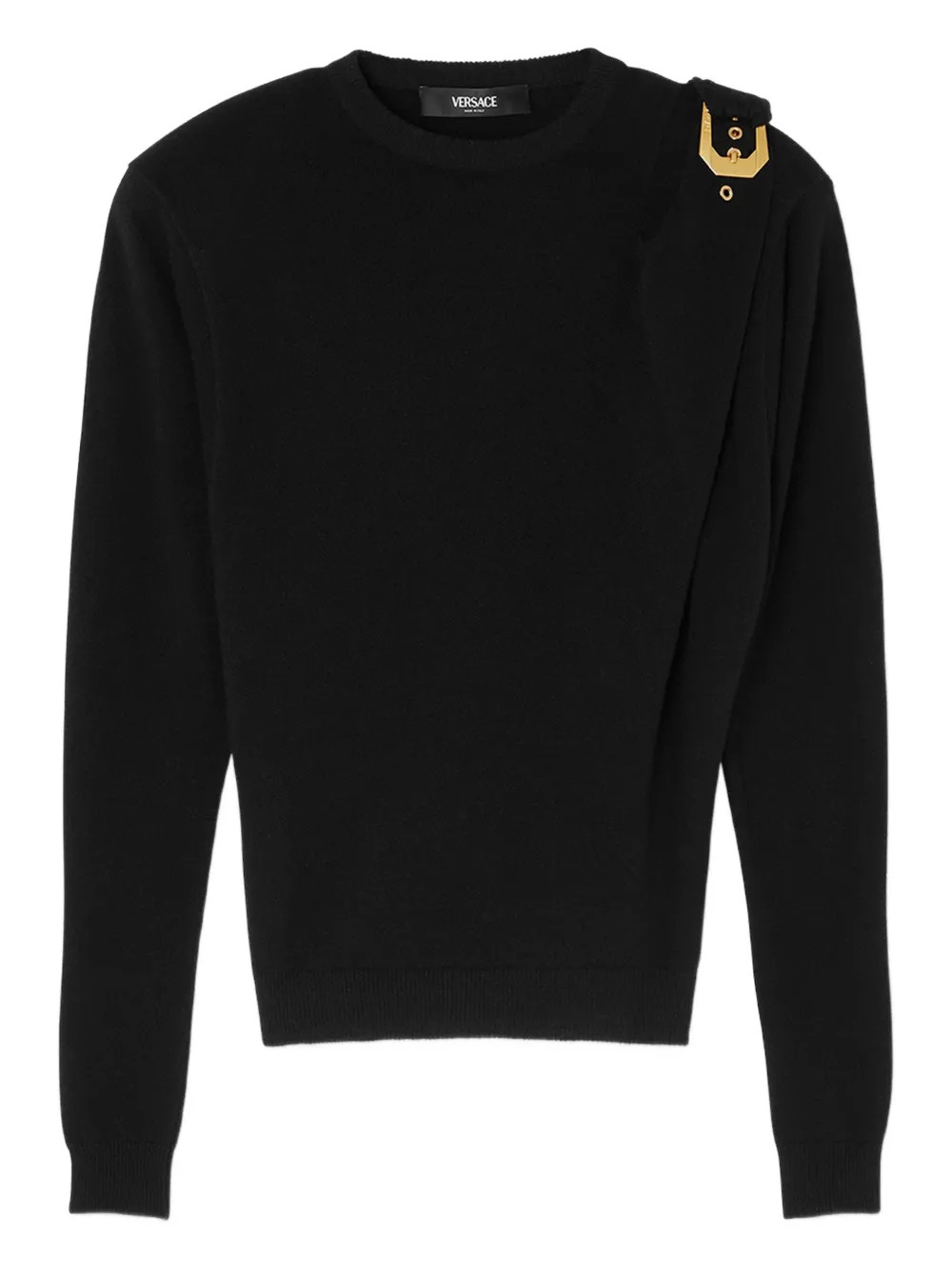 wool buckle sweater | Farfetch Global
