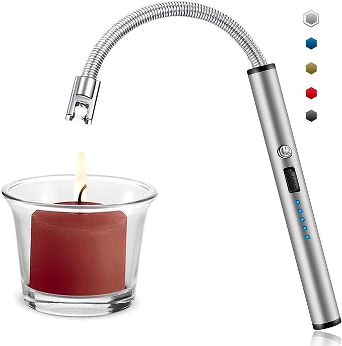 Candle Lighter, Upgraded USB Charging Arc Lighter with 360° Flexible Neck, Suitable Ignite Light... | Amazon (US)