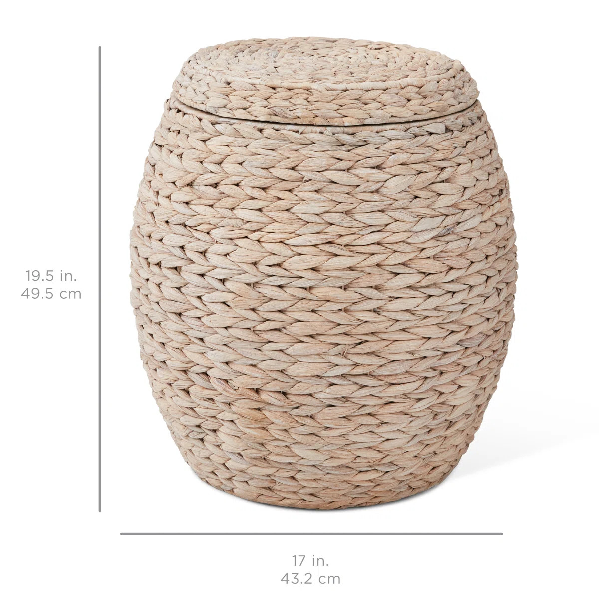 Rosecliff Heights Vintage Multipurpose Hyacinth Storage Organizer Tote Basket w/ Lid | Wayfair North America