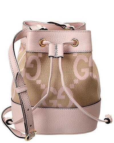 Ophidia Mini Jumbo GG Canvas & Leather Bucket Bag | Gilt & Gilt City