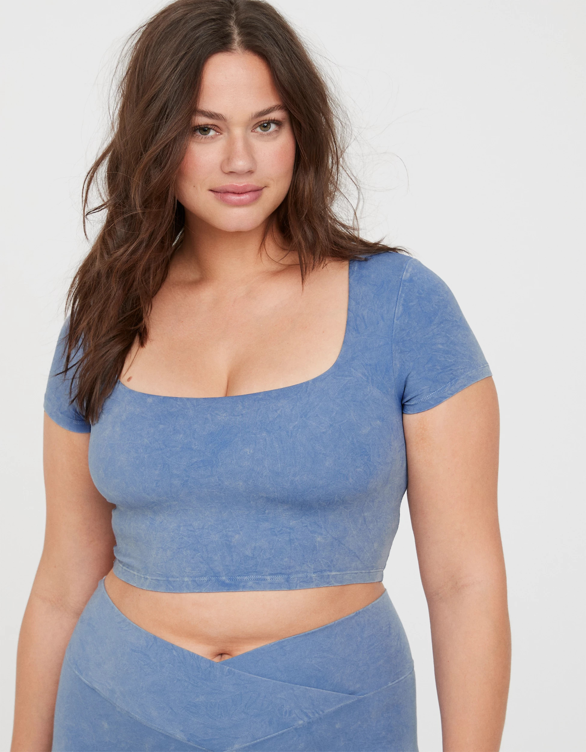 OFFLINE By Aerie Real Me Square Neck T-Shirt | Aerie