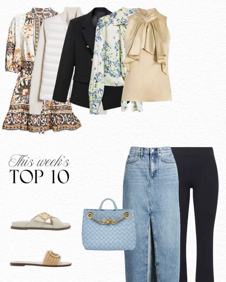 This week’s top 10 best sellers! Featuring this Mango blazer which looks almost identical to the Veronica Beard blazer for under $150. As well as some great spring and summer sandals, and this cool denim skirt that is selling out quick! 

#LTKstyletip #LTKSpringSale #LTKfindsunder100