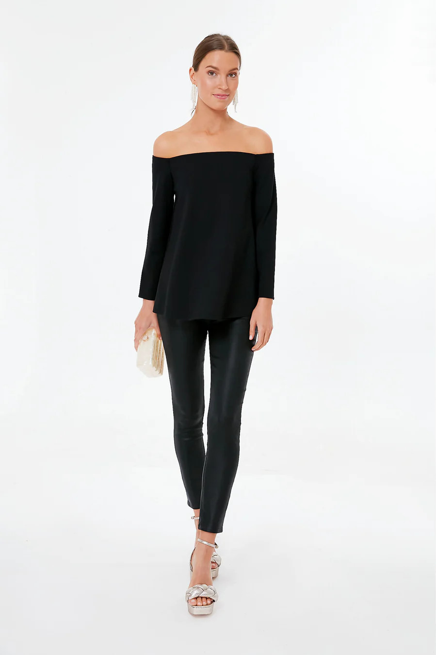 Black Miranda Off the Shoulder Blouse | Tuckernuck (US)