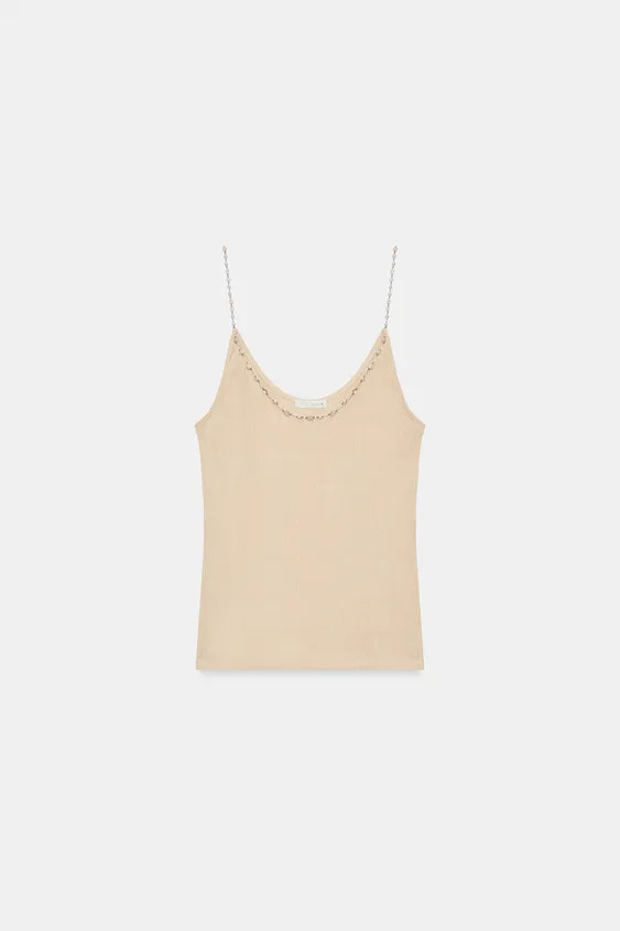 BEADED RIB TOP | Zara US