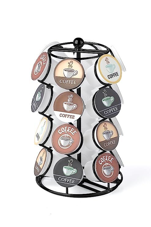 NIFTY 5724B Spinning Organizer Compatible 24 Coffee Pods K-Cup Holding Carousel Capacity, Black | Amazon (US)