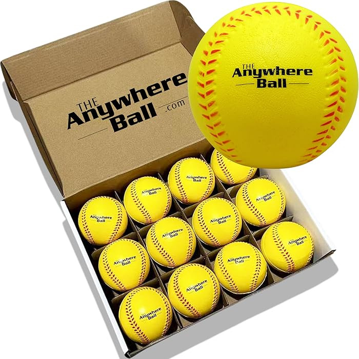 Thin Air Brands The Anywhere Ball Baseball/Softball Foam Training Ball (12 Pack) | Amazon (US)