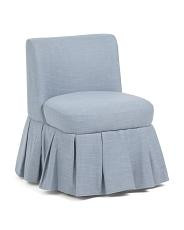 21x29.25x22 Poppi Pleated Skirt Accent Chair | TJ Maxx