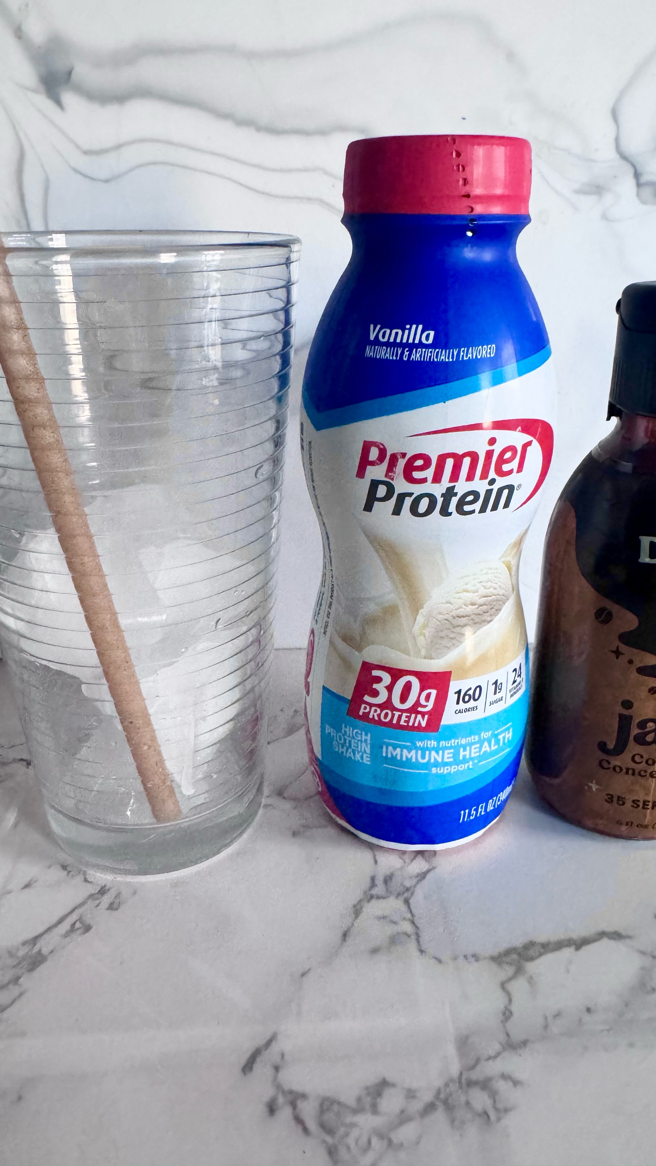 @Javvy Coffee & @Premier Protein Viral Iced Coffee is perfection!! 🤩

1 Premier Protein Vanilla Shake 
2 tsp Javvy Coffee Concentrate 
Some Ice 
Stir
Enjoy! 
