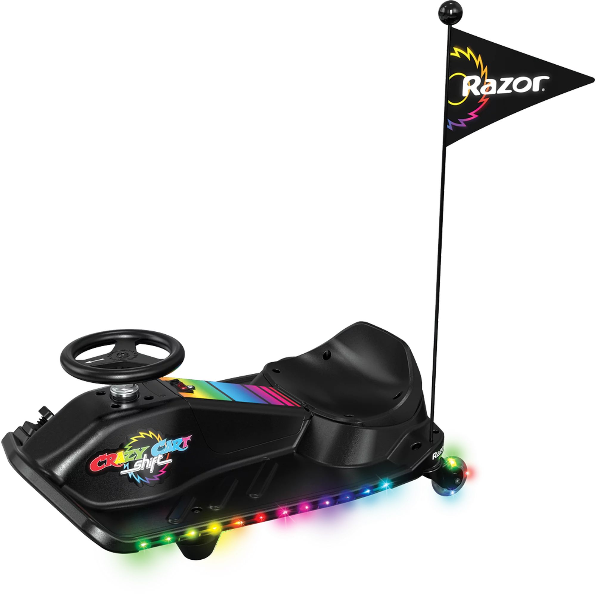 Razor Crazy Cart Shift Lightshow - 12V Electric Drifting Go-Kart for Kids Ages 6+ | Walmart (US)