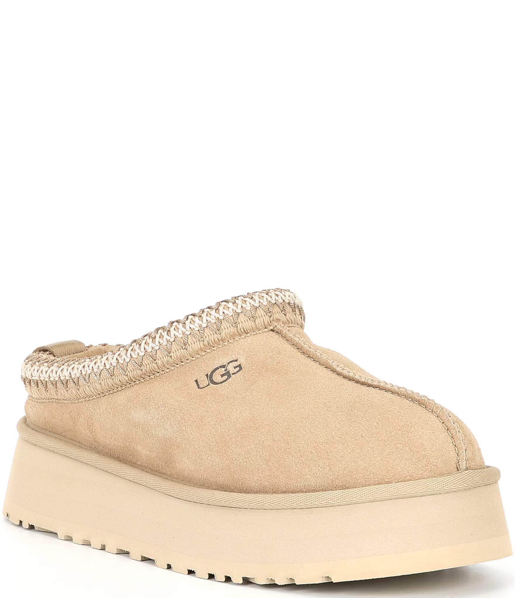 Tazz Suede Platform Clog Slippers | Dillard's