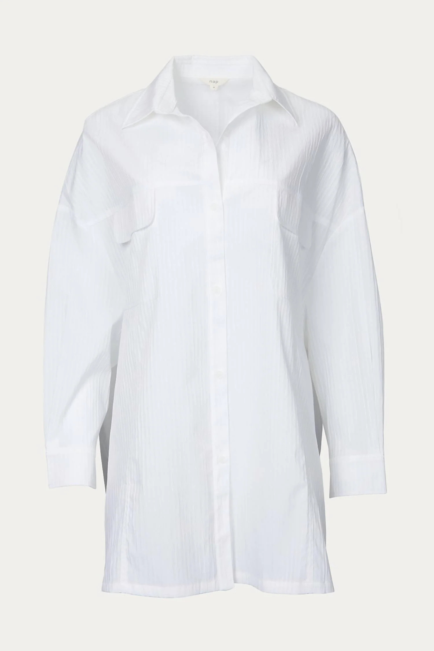Oversized Cotton-Blend Shirt In White | Shop Simon