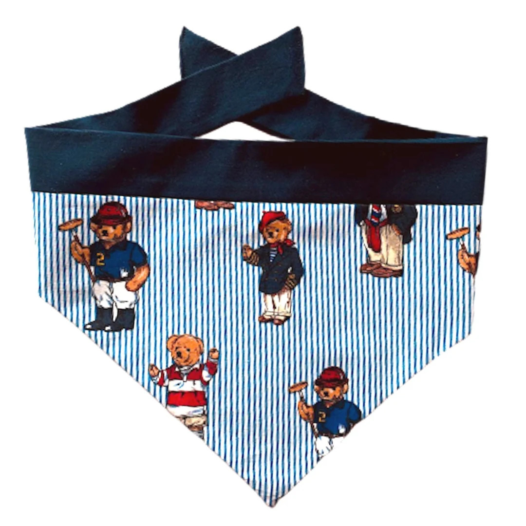 Custom Dog Bandana LIMITED EDITION Ralph Lauren Bears / Polo / Easy Tie / Bandana for Dog / Pet G... | Etsy (US)