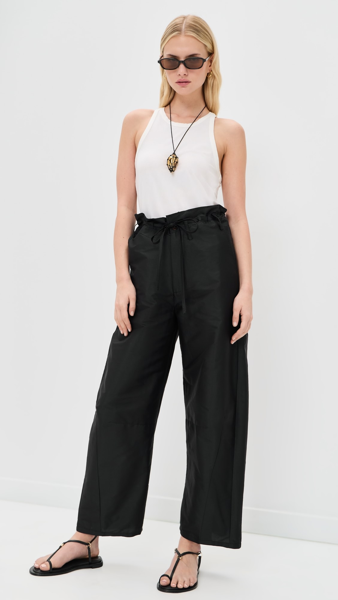 Chan Luu Techno Taffeta Barrel Pants | Shopbop | Shopbop