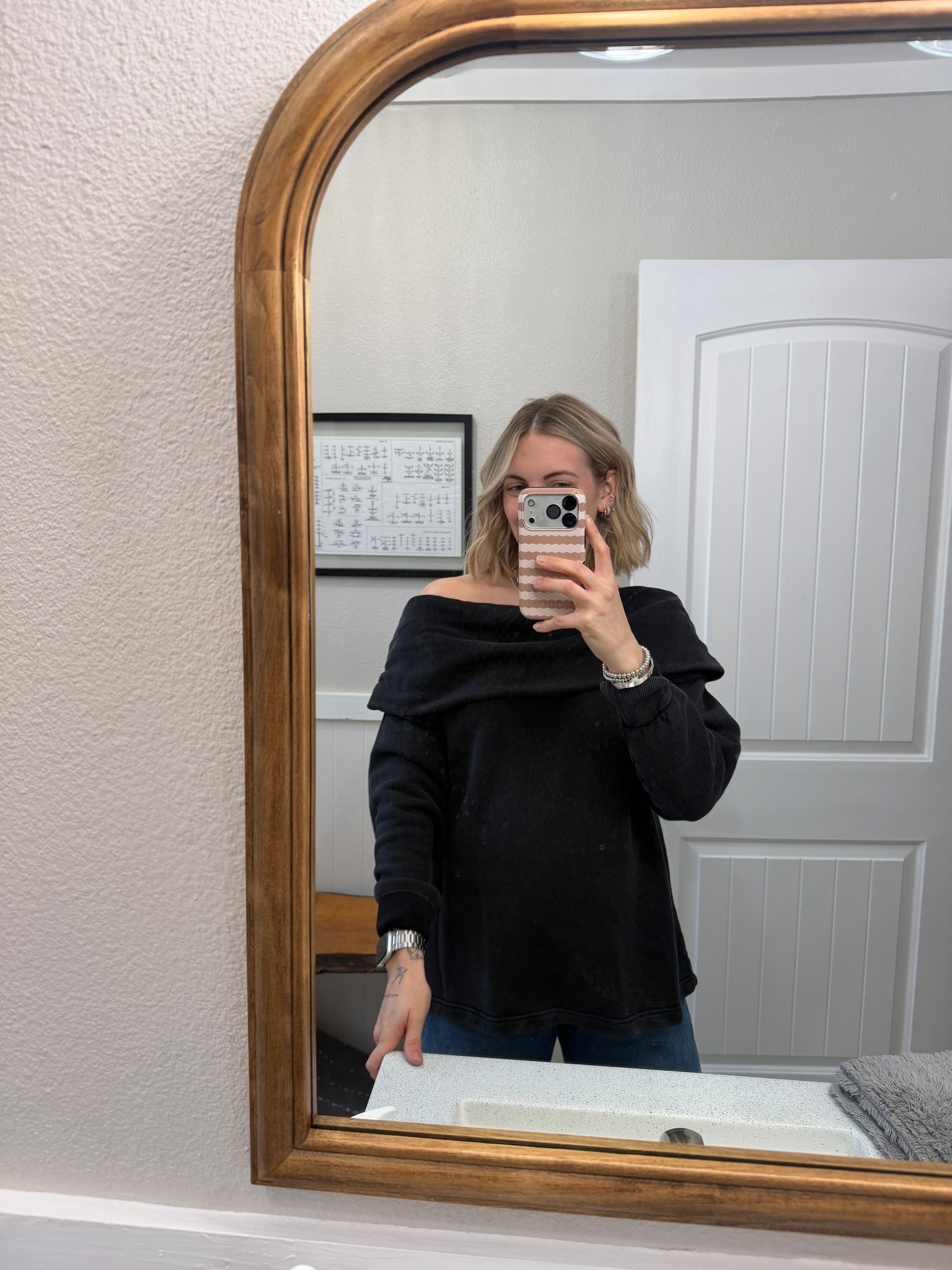 Free people sweatshirt disguised as a cutie off the shoulder tunic | size M! 

#LTKBump #LTKootd