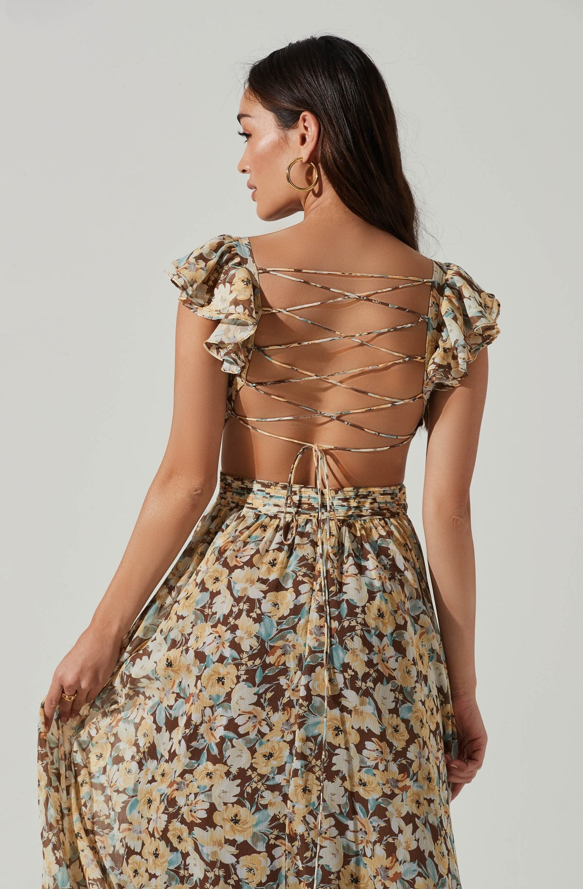 Primrose Floral Strappy Back Maxi Dress | ASTR The Label (US)