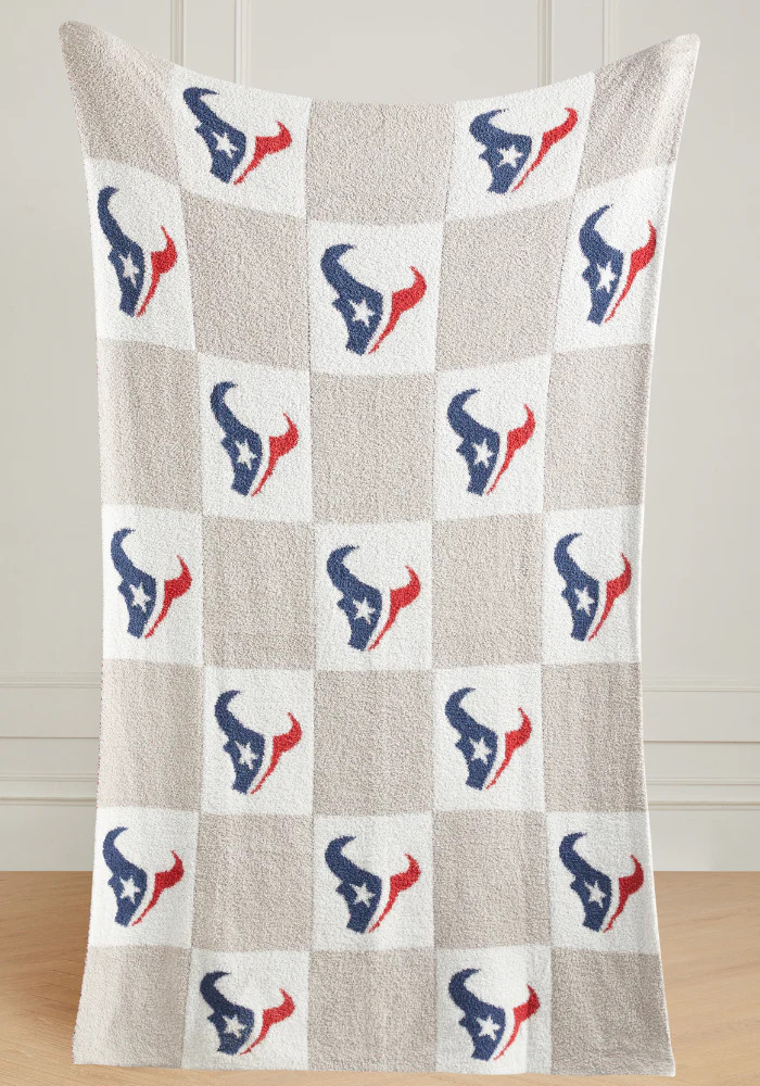 NFL Buttery Blanket- Neutral Check- All 32 Teams Offered! | The Styled Collection