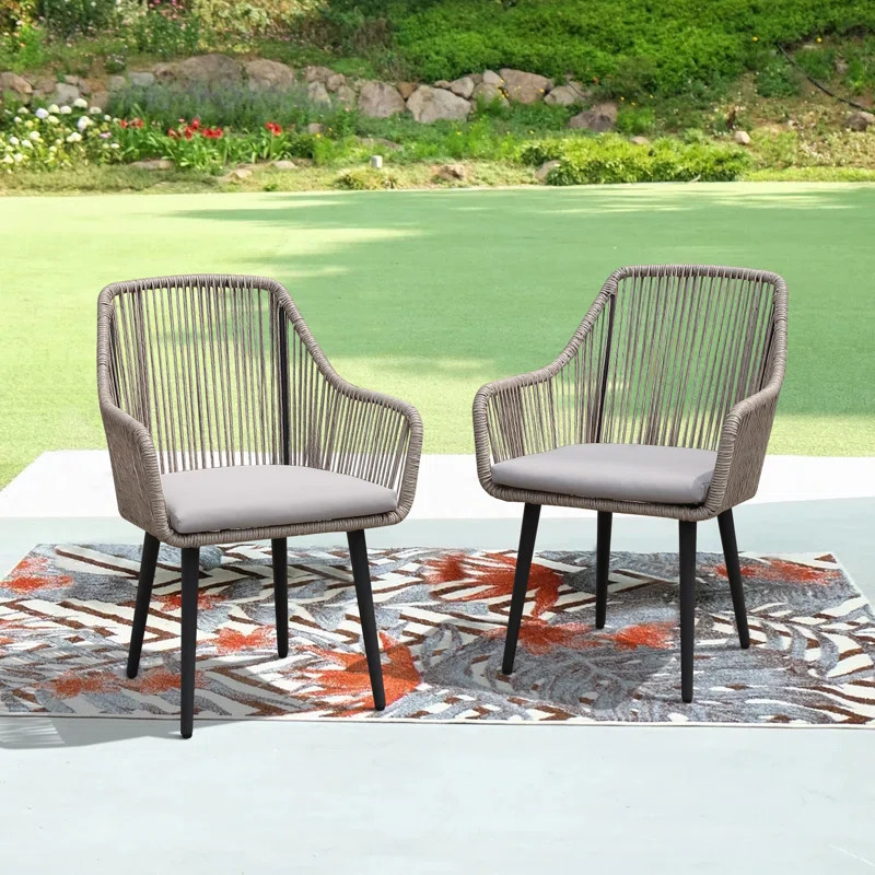 Cassil Outdoor Dining Armchair with Cushion | Wayfair North America