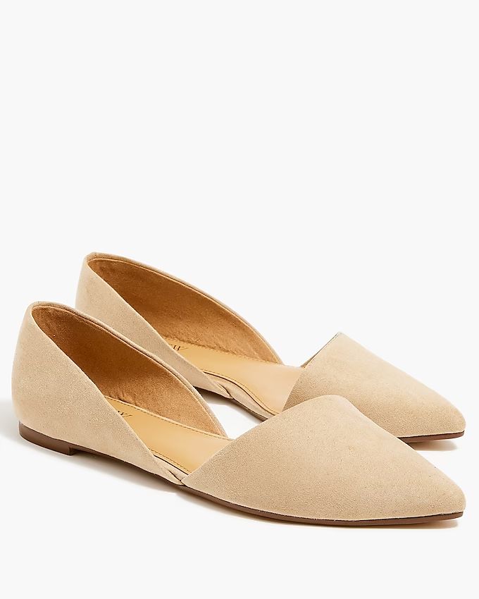 Zoe sueded d'Orsay flats | J.Crew Factory