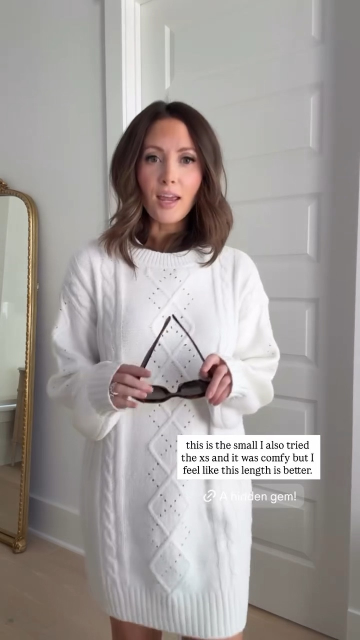 NSALE TRYON 💛 sweater dress (wearing a size small - tried the xs but I would say go up a size before going down a size), these boots are perfect, love the color!

#LTKSaleAlert #LTKStyleTip #LTKSeasonal