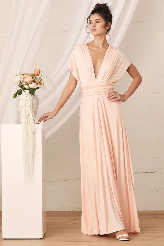 Tricks of the Trade Blush Pink Maxi Dress | Lulus (US)