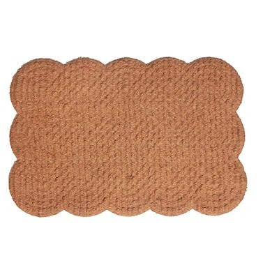 Style Selections  2-ft x 3-ft Natural/Black Indoor Door Mat | Lowe's