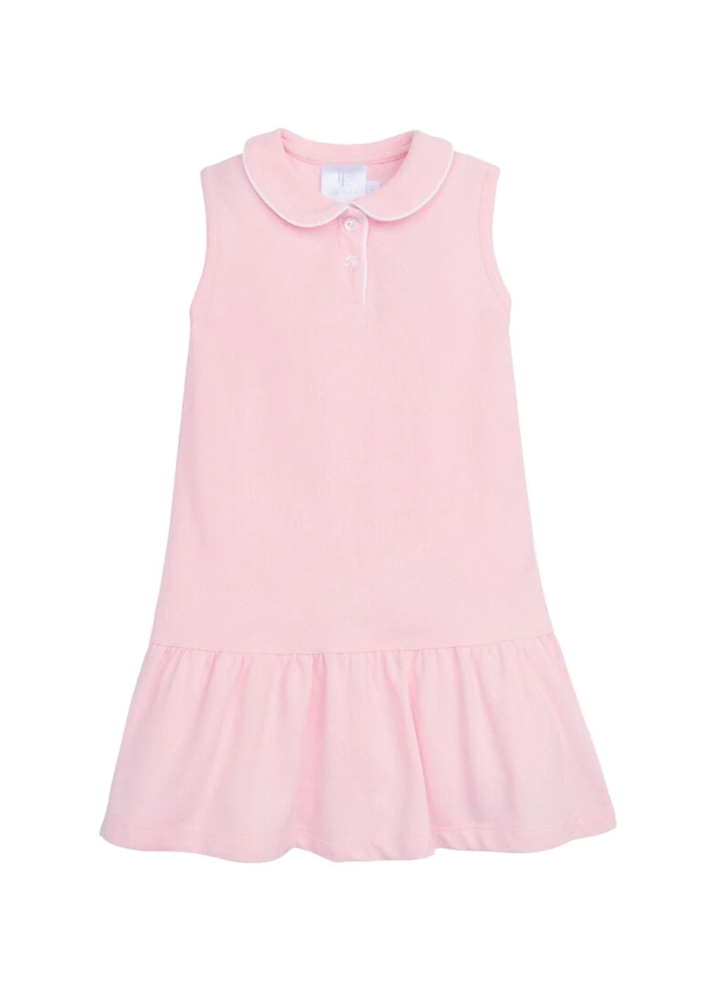 Sleeveless Polo Dress - Light Pink | Little English