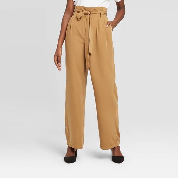 Women's High-Rise Ankle Length Paperbag Pants - A New Day™ | Target