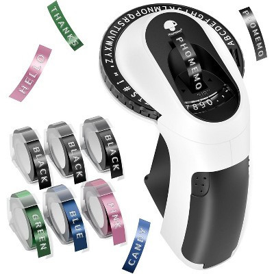 Phomemo E975 Embossing Label Maker Kit, Retro Manual Label Maker with 6 Tapes for Home, Office & Organization | Target
