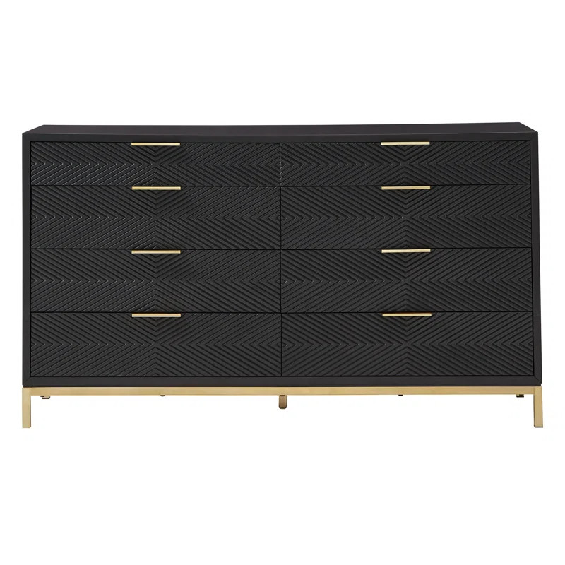 Lena 8 Drawer 64'' W Double Dresser | Wayfair North America