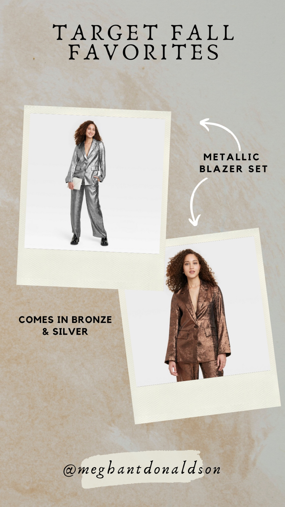 Metallic blazer set, holiday’s, blazer set 

#LTKSeasonal #LTKunder50 #LTKstyletip