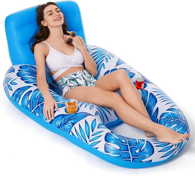 Jasonwell Inflatable Pool Float Adult - Pool Floaties Lounger Floats Rafts Floating Chair Floats ... | Amazon (US)