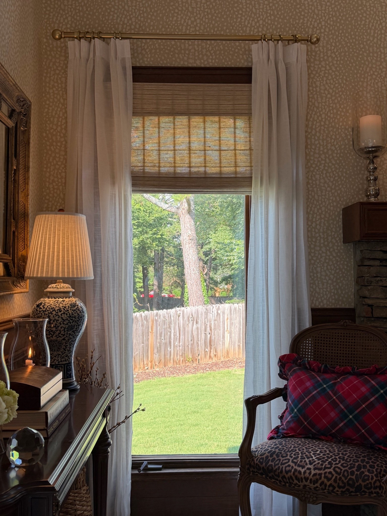 These are the Natural Jute Bamboo Woven Shades in Linen from Homerilla, and they completely transformed our den. I love the warmth and texture they add while still keeping the room feeling timeless and classic. If you’re looking for woven Roman shades that complement a traditional or Ralph Lauren-inspired home, I can’t recommend these enough.

✨ Use my code LAUREN23 for 23% off your order. Plus, it stacks with Homerilla’s site promotions!

#LTKHome