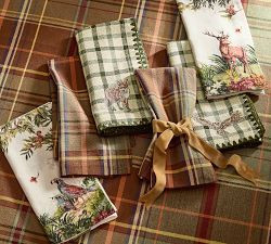 Fantastical Forest Cotton/Linen Napkins - Mixed Set of 4 | Pottery Barn (US)