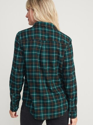 Plaid Flannel Classic Shirt for Women | Old Navy (US)
