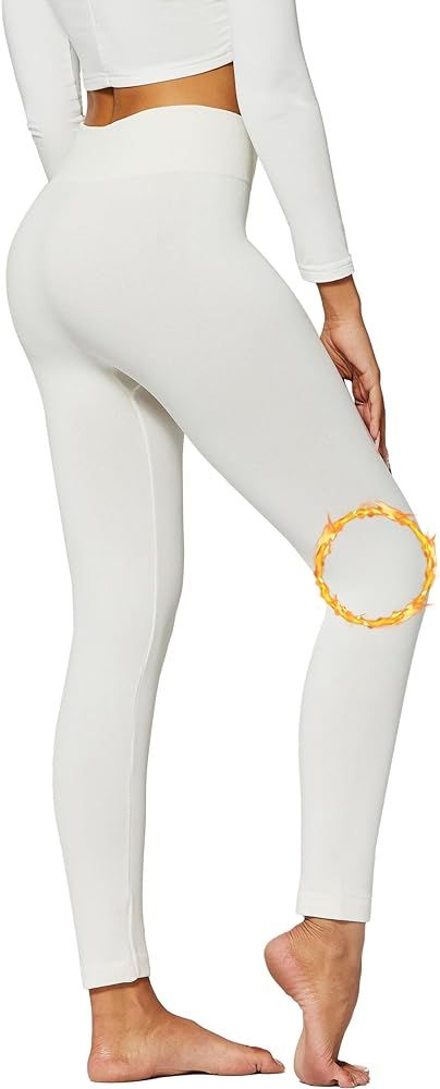 Premium Fleece Lined Leggings Women High Waisted Winter Warm Leggings - 20+ Colors, Regular & Plu... | Amazon (US)