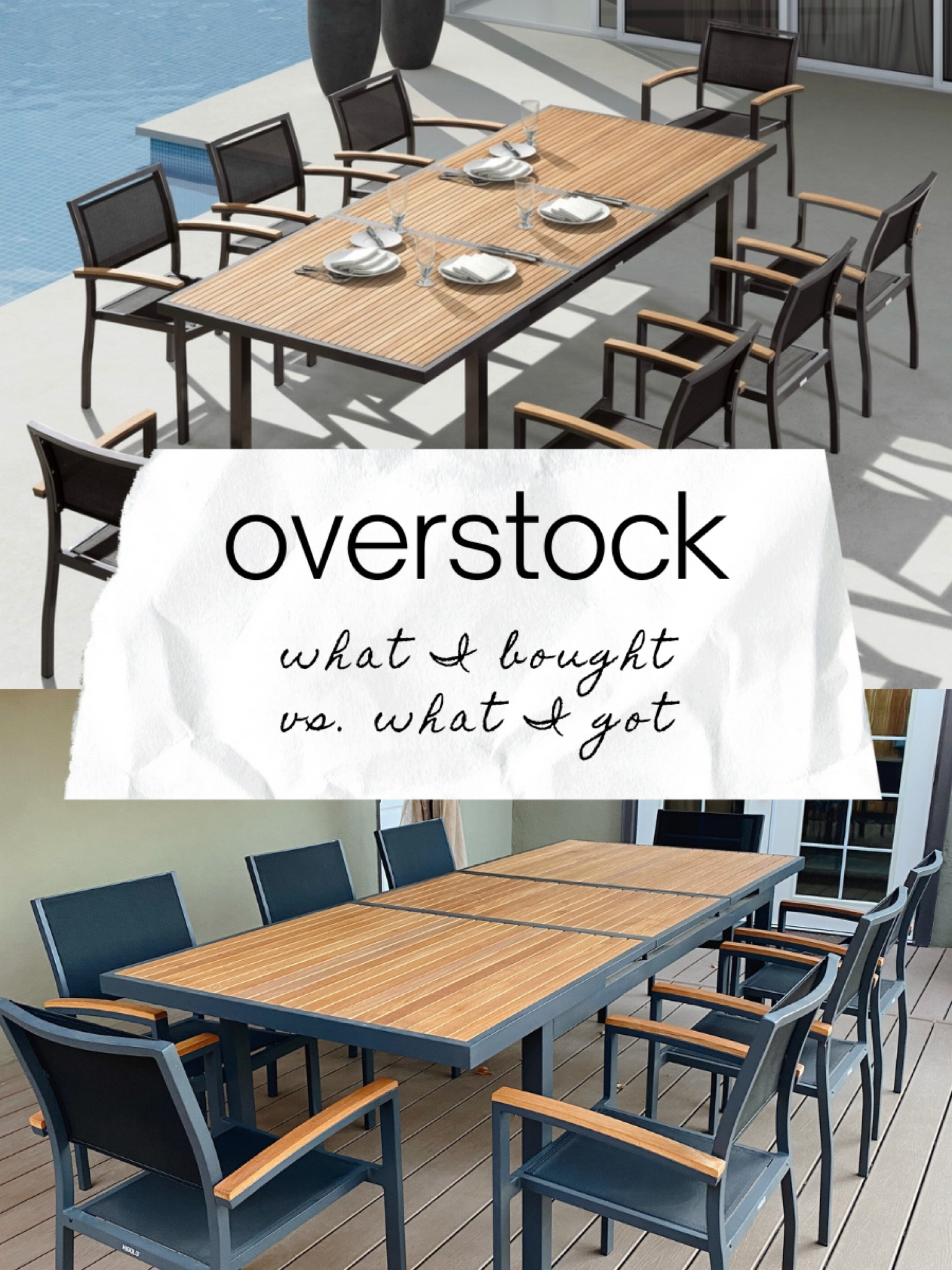 Overstock Outdoor Furniture: What I Bought vs. What I Got

We ordered this outdoor dining set from Overstock this spring and absolutely love it—it’s been the perfect addition to our deck this summer and great for entertaining groups of any size! We did apply teak oil to the wooden parts and it has held up well. Also the chairs arrived fully assembled which saved so much time. 🙏🏼

Pictured: Heck 9 Pieces Retractable Teak Outdoor Dining Sets, Grade A Teak, Aluminum Frame, 8 Seaters by HIGOLD

#LTKsalealert #LTKhome #LTKSale
