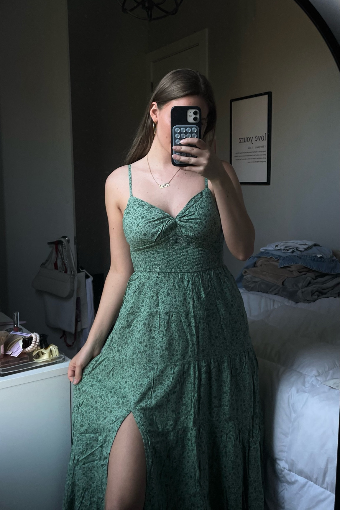 #hollister #greendress #dress #longdress #sundress #springoutfit #summeroutfit #spring #summer 

#LTKfindsunder50 #LTKfindsunder100 #LTKstyletip