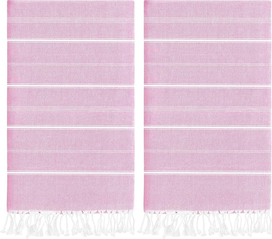 Utopia Towels Pack of 2 Turkish Beach Towel (40x72 Inches), Oversized 100% Cotton Sand Free Light... | Amazon (US)