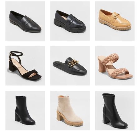 Target fall shoes. Target winter boots. Target sale. BOGO. Loafers. Braided heels. Black heels. Black boots. Black leather boots. Black ankle boots. Mules. 

#LTKunder50 #LTKsalealert #LTKSeasonal