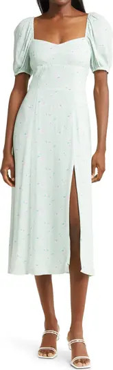 Floral Print Puff Sleeve Dress | Nordstrom