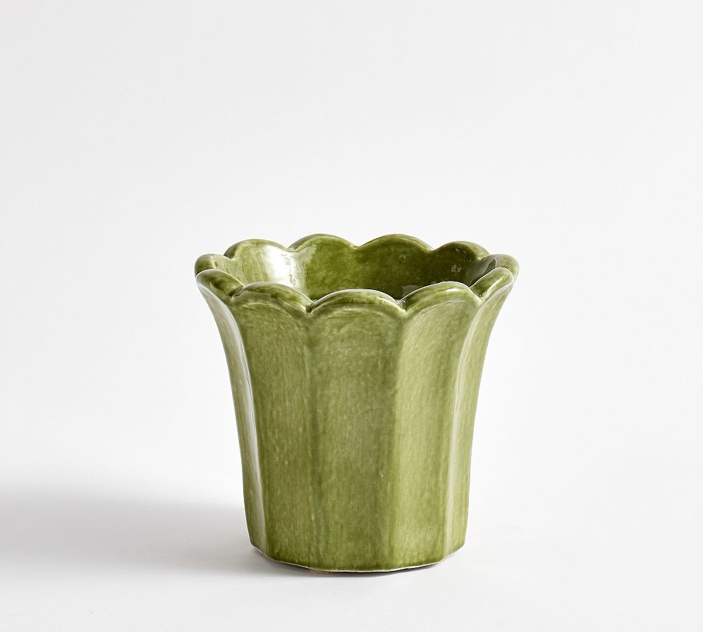 Fluted Tulip Cachepot | Pottery Barn (US)