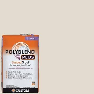 Custom Building Products Polyblend Plus #11 Snow White 25 lb. Sanded Grout PBPG1125 - The Home De... | The Home Depot
