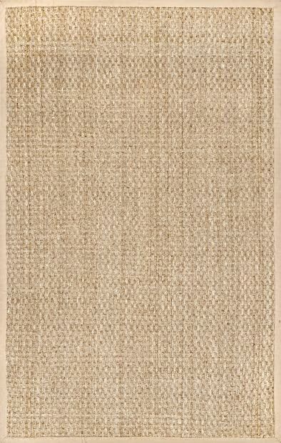 Natural Checker Weave Seagrass 8' x 10' Area Rug | Rugs USA