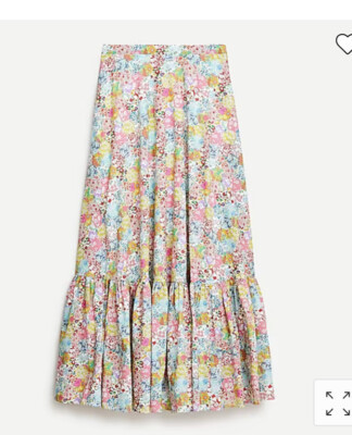 J.Crew Tiered maxi skirt in Liberty® Patchwork Dream floral Sz 4 EUC | eBay US